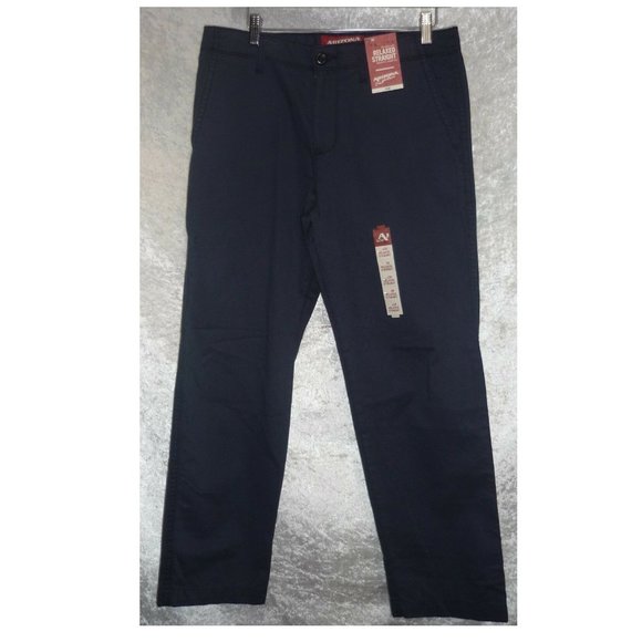 Men's Pants Arizona Straight leg Chinos Flat Front size 33x30 NEW - Picture 4 of 5